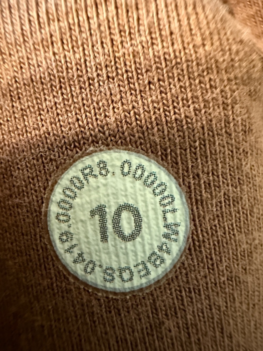 Lululemon Radiant Full Zip Jacket II Sz 10 Heathered Spanish Oak Cotton Fleece - Picture 7 of 7